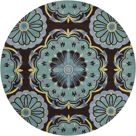 Chandra Dharma dha-7535 Blue Rugs.