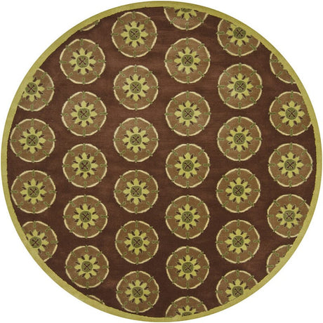 Chandra Dharma Dha7520 Brown / Green / Beige Rugs - Chandra - dha7520 - 79rd