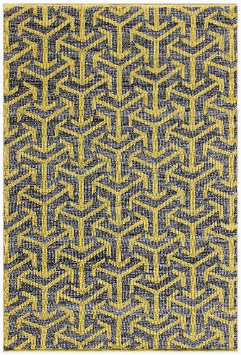 Chandra Enaya Ena-51802 Grey / Yellow Rugs.