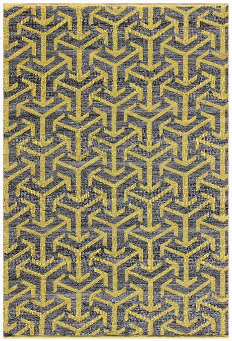 Chandra Enaya Ena - 51802 Grey / Yellow Rugs - Chandra - ena51802 - 576