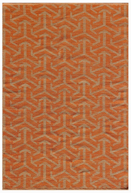 Chandra Enaya Ena - 51803 Orange / Tan Rugs - Chandra - ena51803 - 576