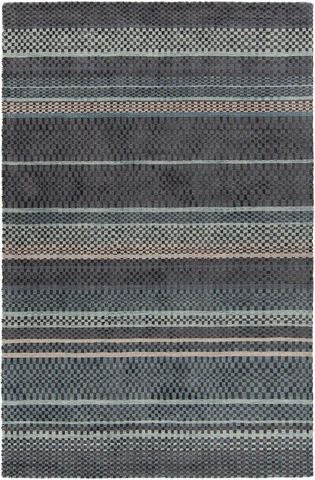 Chandra Evora Evo-33400 Black / Grey Rugs.