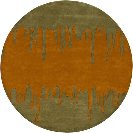 Chandra Faro Far-6205 Orange / Green Rugs.