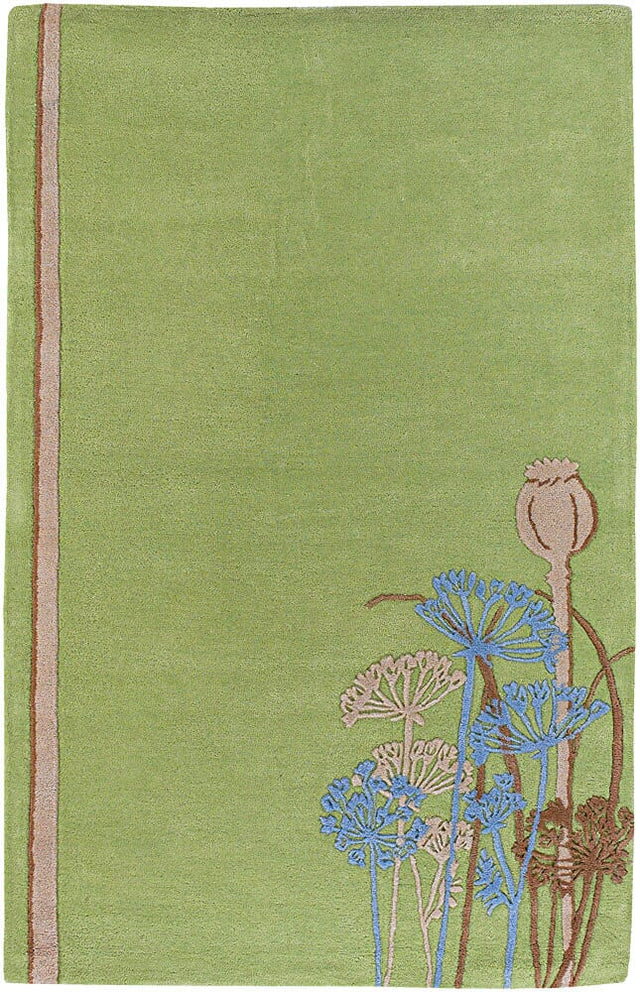 Chandra Fenja Fen6505 Green / Blue / Tan / Brown Rugs.