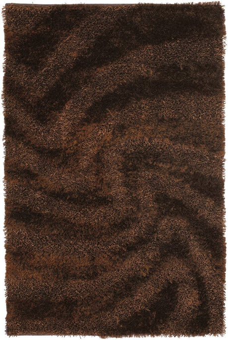 Chandra Fola Fol10600 Dark Brown Rugs - Chandra - fol10600 - 23