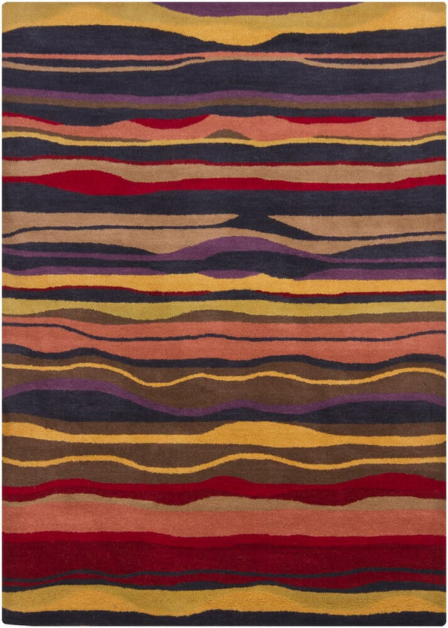 Chandra Gagan Gag39540 Blue / Purple / Gold / Green / Red / Tan Brown Rugs - Chandra - gag39540 - 57