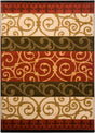 Chandra Ganesh Ganesh11 Green / Burgundy / Brown / Cream Rugs - Chandra - ganesh11 - 58