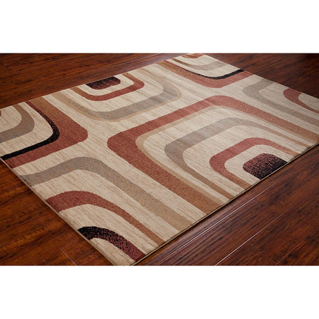 Chandra Ganesh Ganesh18 Tan / Grey / Brown / Black Rugs - Chandra - ganesh18 - 58