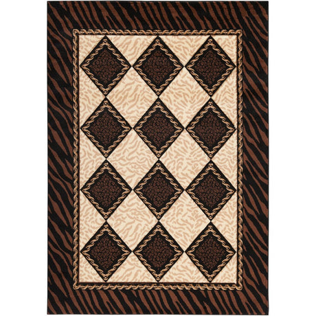 Chandra Ganesh Ganesh26 Black / Tan / Brown / Beige / Ivory Rugs - Chandra - ganesh26 - 58