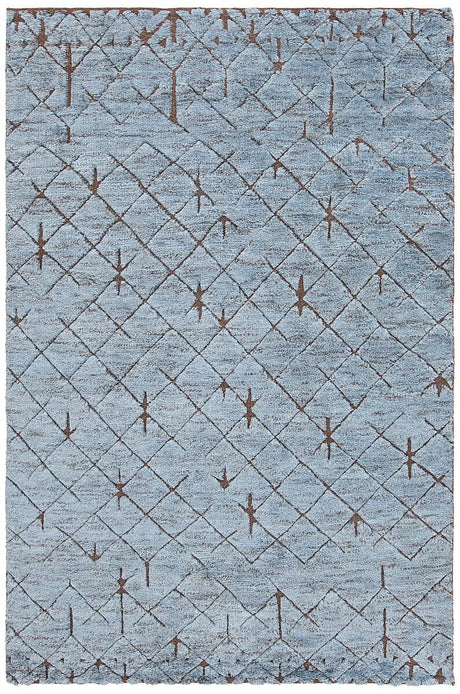 Chandra Genna Gen45202 Blue / Brown Rugs - Chandra - gen45202 - 576