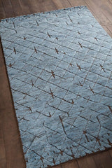 Chandra Genna Gen45202 Blue / Brown Rugs.