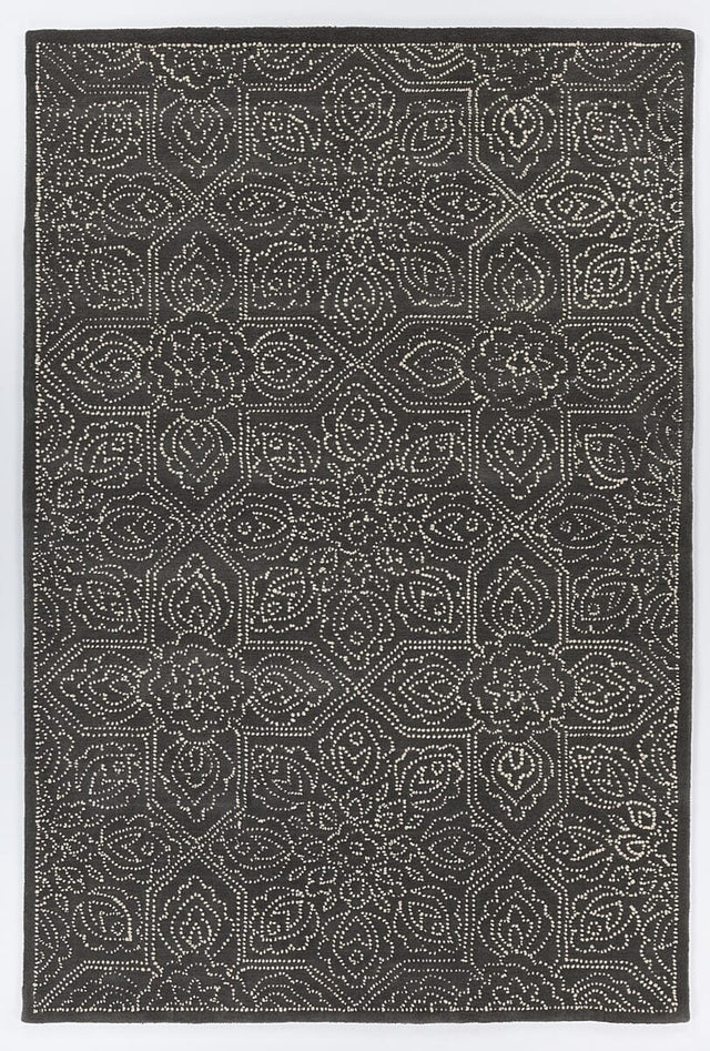 Chandra Hailee Hai-49603 Dark Grey / White Rugs.