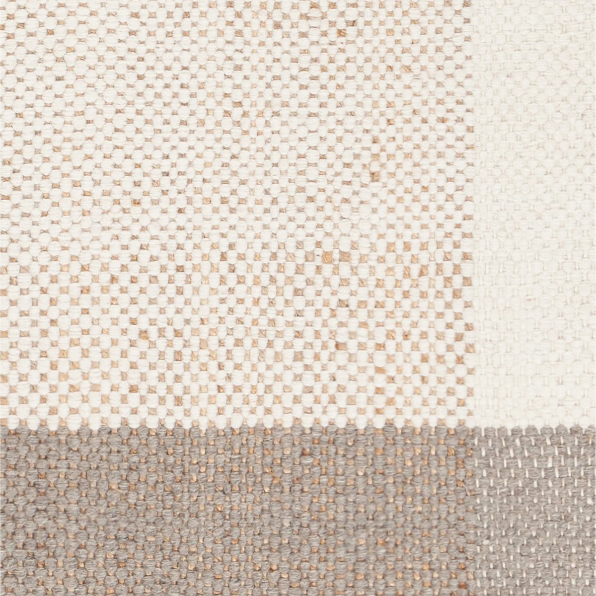 Chandra Hayden HAY-56501 White / Gray / Tan rug, close-up detail