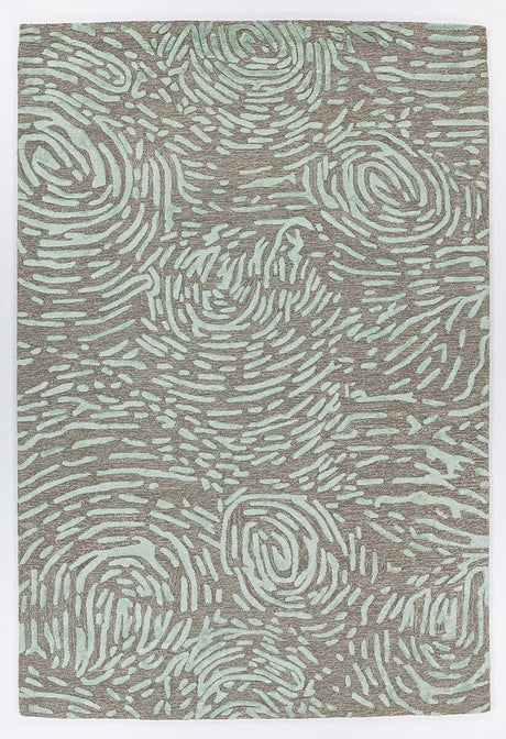 Chandra Hester Hes-49700 Grey / Blue Rugs.