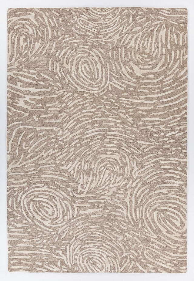 Chandra Hester Hes-49701 Brown / Tan Rugs.