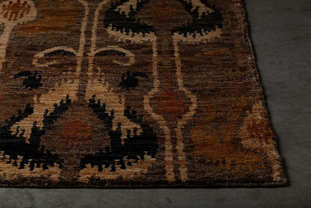 Chandra Hetty Het-49800 Brown / Black / Gold / Orange Rugs.