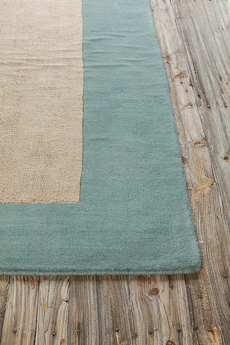 Chandra Hickory Hic23501 Blue / Tan Rugs.