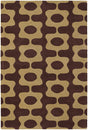 Chandra Inhabit Inh21600 Dark Brown Rugs.