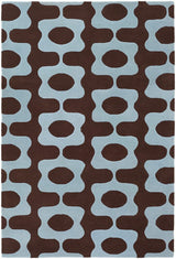 Chandra Inhabit Inh21601 Dark Brown Rugs.