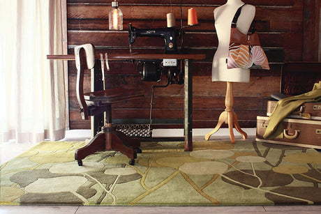 Chandra Inhabit Inh21603 Sea Green Rugs.