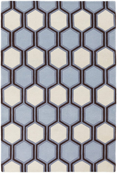 Chandra Inhabit Inh21611 Light Blue Rugs.