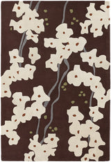 Chandra Inhabit Inh21612 Dark Brown Rugs.