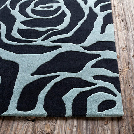 Chandra Int Int-30070 Black / Blue Rugs.