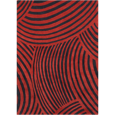 Chandra Int Int-30073 Black / Red Rugs.