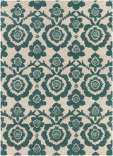 Chandra Int Int-30085 Green / Cream Rugs.