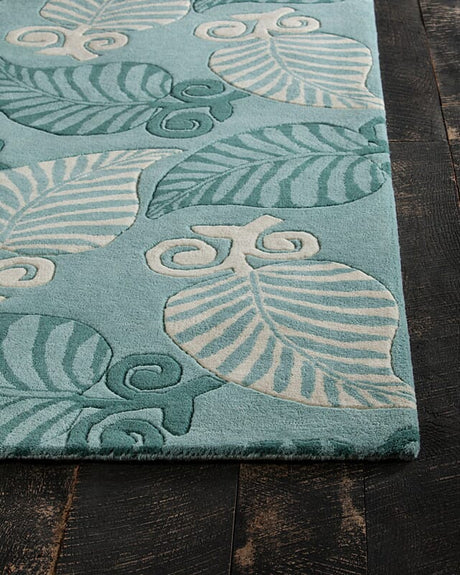 Chandra Int Int-30086 Green / Cream Rugs.