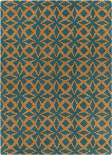 Chandra Int Int-30093 Blue / Gold Rugs.