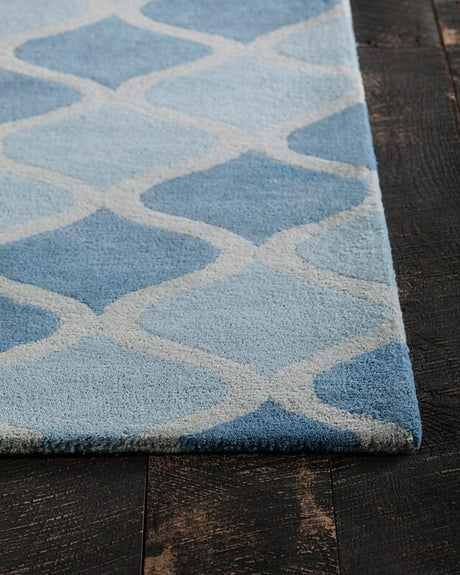 Chandra Int Int-30096 Aqua / Blue / Grey Rugs.