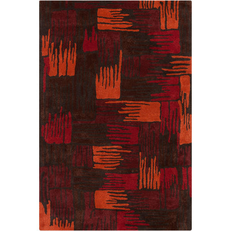 Chandra Int Int30059 Red / Orange / Brown / Black Rugs.