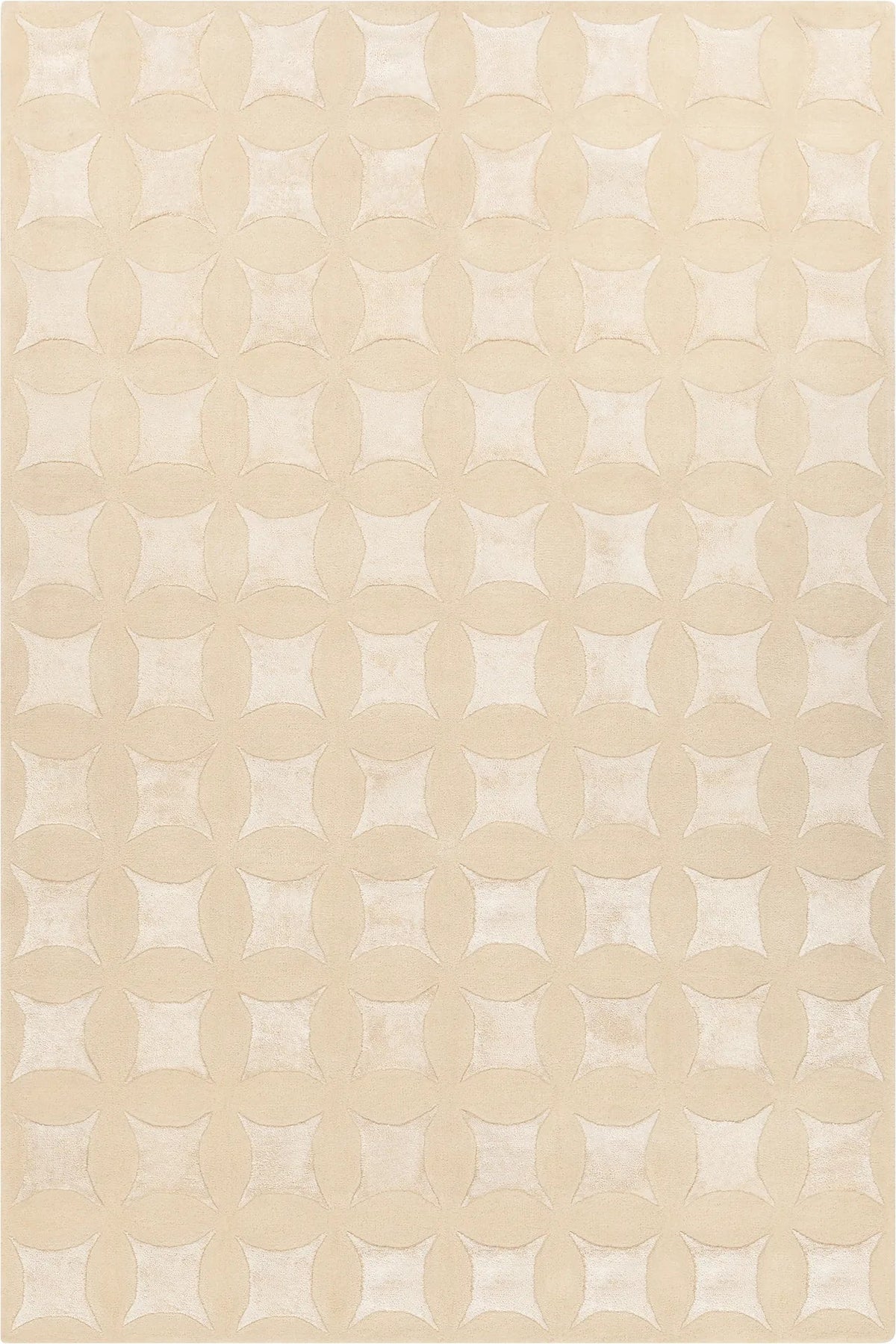 Chandra Isadora ISA-56700 Ivory rug, flat view