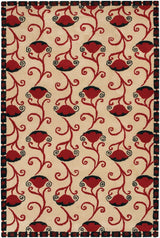 Chandra Janelle Style jan-2637 Burgundy Rugs.
