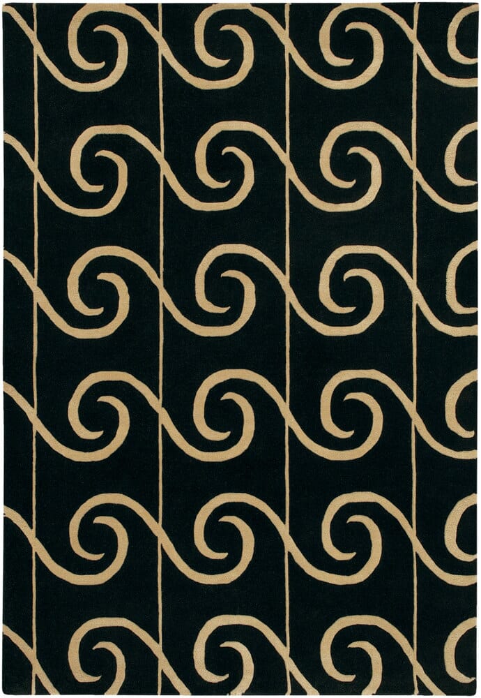 Chandra Janelle Style Jan-2643 Black / Tan Rugs.