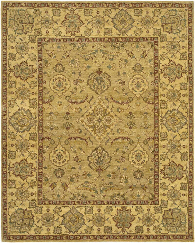 Chandra Kamala Kam1504 Green / Gold / Tan / Burgundy Rugs.