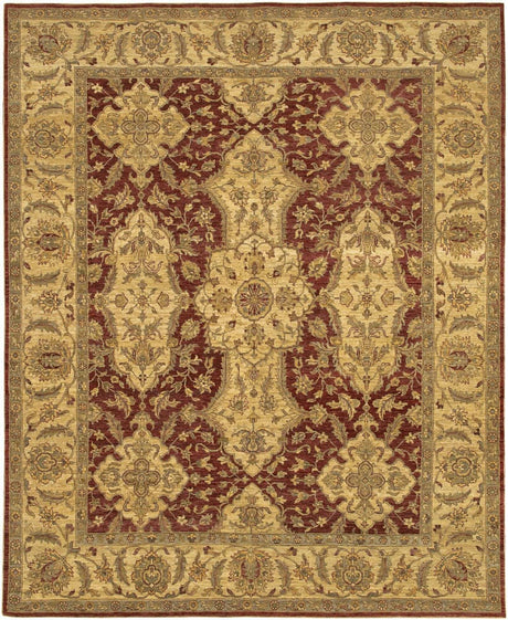 Chandra Kamala Kam1508 Burgundy / Sage Green / Tan / Gold Rugs - Chandra - kam1508 - 23