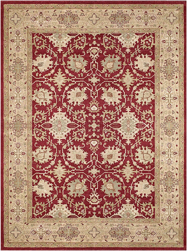 Chandra Kamala Kam1542 Burgundy / Ivory / Gold / Green / Tans Rugs.