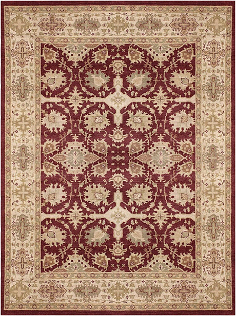 Chandra Kamala Kam1544 Burgundy / Ivory / Gold / Green / Tans Rugs.