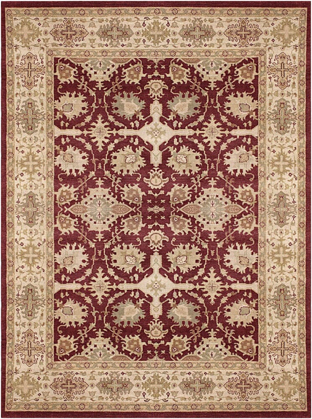 Chandra Kamala Kam1544 Burgundy / Ivory / Gold / Green / Tans Rugs.