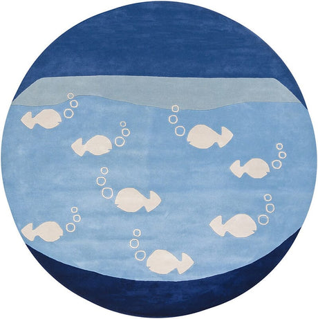 Chandra Kids kid-7623 Blue Rugs.