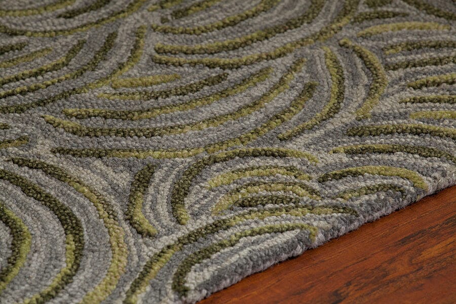 Chandra Leia Lei42202 Green / Grey Rugs.