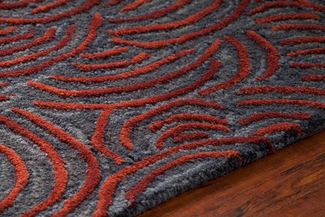 Chandra Leia Lei42203 Red / Grey Rugs.