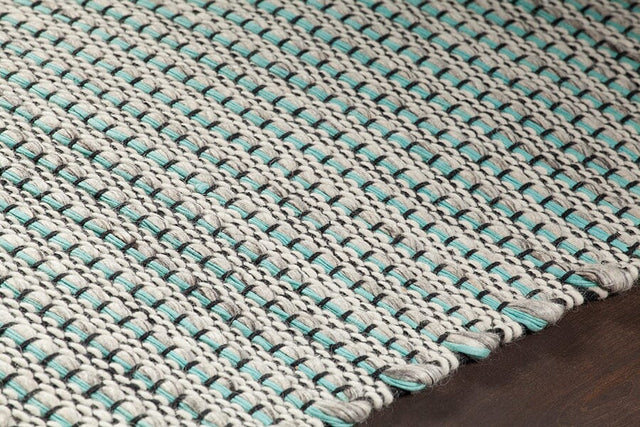 Chandra Lena Len44600 Teal / White / Grey / Black Rugs.