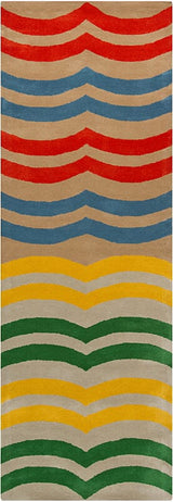Chandra Lepley Lep2900 Grey / Yellow / Red / Blue / Green Rugs.