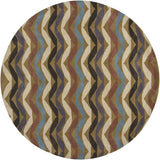 Chandra Lepley Lep2903 Blue / Green / Black / Purple / Ivory Rugs.