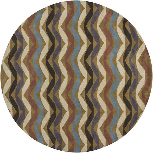 Chandra Lepley Lep2903 Blue / Green / Black / Purple / Ivory Rugs.