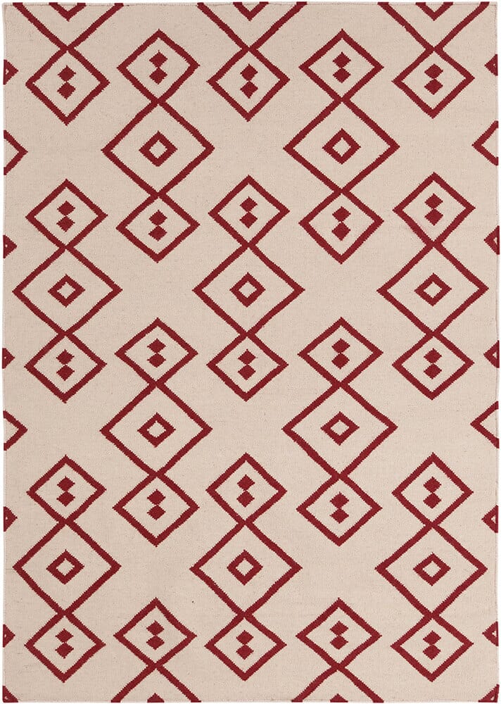 Chandra Lima Lim-25711 Red / Cream Rugs.
