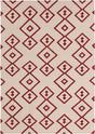 Chandra Lima Lim-25711 Red / Cream Rugs.